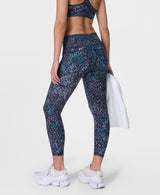 Sweaty Betty Power 7/8 Workout Leggings in Blue Aurora Print