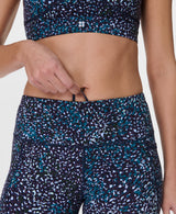 Sweaty Betty Power 7/8 Workout Leggings in Blue Aurora Print