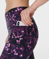 Sweaty Betty Power 7/8 Workout Leggings in Purple Print
