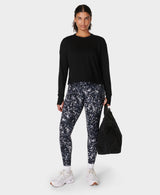 Sweaty Betty After Class Crop Sweatshirt in Black