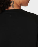 Sweaty Betty After Class Crop Sweatshirt in Black
