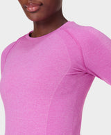Sweaty Betty Athlete Seamless Workout Long Sleeve Top in Allium Pink