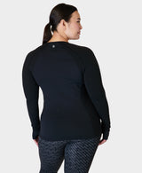 Sweaty Betty Athlete Seamless Workout Long Sleeve Top in Black