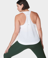 Sweaty Betty Breathe Easy Run Tank Top in White