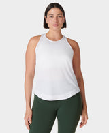 Sweaty Betty Breathe Easy Run Tank Top in White