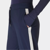 Sweaty Betty Explorer Side Stripe 25" Trouser in Navy