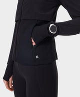 Sweaty Betty Pro Run Water Resistant Run Jacket in Black