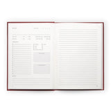 Scribble Luxury Recipe Journal In Burgundy