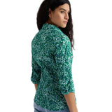 Seasalt Larissa Shirt In Woodland Floral Dark Stem