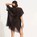 Seafolly Amnesia Kaftan In Black