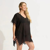 Seafolly Amnesia Kaftan In Black