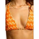 Seafolly Aquarius Reversible Longline Slide Triangle Bikini Top