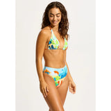 Seafolly Aquarius Reversible Longline Slide Triangle Bikini Top