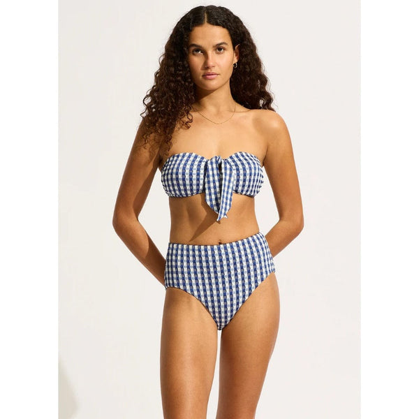 Seafolly Bella Bandeau Bikini Top In Ultramarine