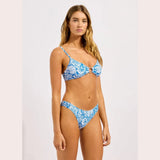 Seafolly C Shells Triangle Bikini Top In Sapphire