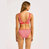 Seafolly Clubhouse Hipster Bikini Bottom In Flame