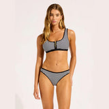 Seafolly Clubhouse Hipster Bikini Bottom In True Navy