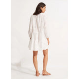 Seafolly Embroidery Tiered Dress In White