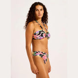 Seafolly Flowers Twist Band Mini Hipster Bikini Bottom