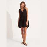 Seafolly Ladder Detail Dress In Black