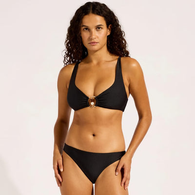 Seafolly Palermo Hipster Bikini Bottom In Black