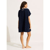 Seafolly Towel Poncho In Navy