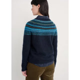 Seasalt Annik Fair Isle Jumper In Cyan