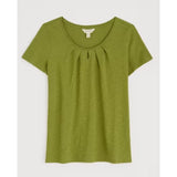 Seasalt Appletree Keyhole Detail T-Shirt In Aloe