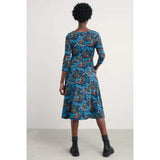 Seasalt April Jersey Dress In Floating Fronds Maritime