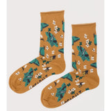 Seasalt Arty Socks In Wing Flower Mango
