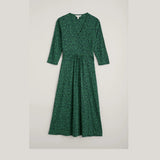 Seasalt Carwynnen Three Quarter Sleeve Dress Ditsy Silhouette Island