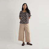 Seasalt Ceanothus Half-Sleeve Scoop Neck Top In Cosmos Chalk