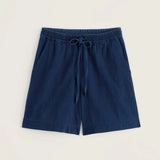 Seasalt Eskelli Wide Leg Denim Shorts In Mid Wash