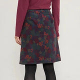 Seasalt Ferry Crossing Skirt Lino Seadweed Magpie