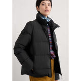 Seasalt Field Path Padded Waterproof Jacket In Black