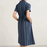 Seasalt Fleet Checked Midi Dress