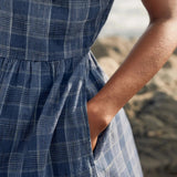 Seasalt Fleet Checked Midi Dress