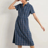Seasalt Fleet Checked Midi Dress