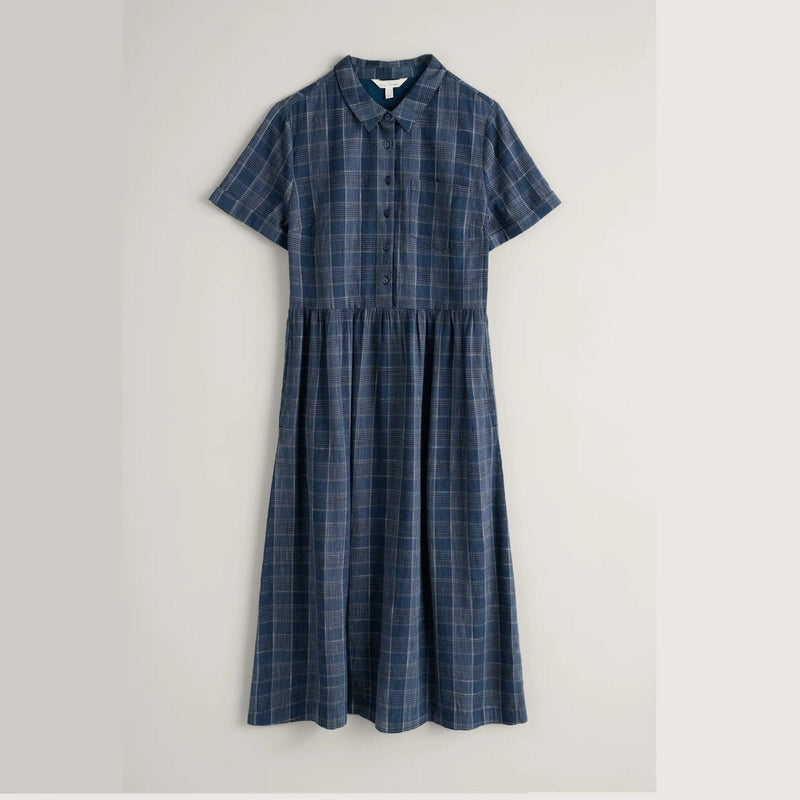 Seasalt Fleet Checked Midi Dress
