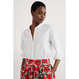 Seasalt Hope Cottage Organic Cotton Check Blouse In White