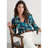 Seasalt Larissa Shirt In Penwith Abstract Emulsion