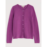 Seasalt Makers Cotton Cardigan In Bright Pink