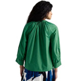 Seasalt Moor Grass A-Line Shirt In Spring Green