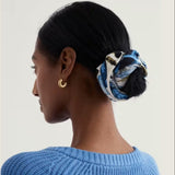 Seasalt Organic Cotton Handyband In Spring Pansy Chalk