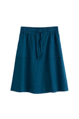 Seasalt Pepper Moth Linen Skirt In Ocean Drift