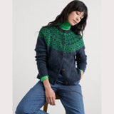 Seasalt Port Kinnis Fair Isle Cardigan With Merino In Wag Tail