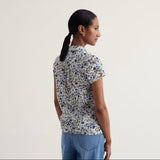 Seasalt Rushmaker Short Sleeve Shirt In Beach Blooms Chalk