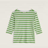 Seasalt Sailor 3/4 Sleeve Top In Scallion Clover Leaf