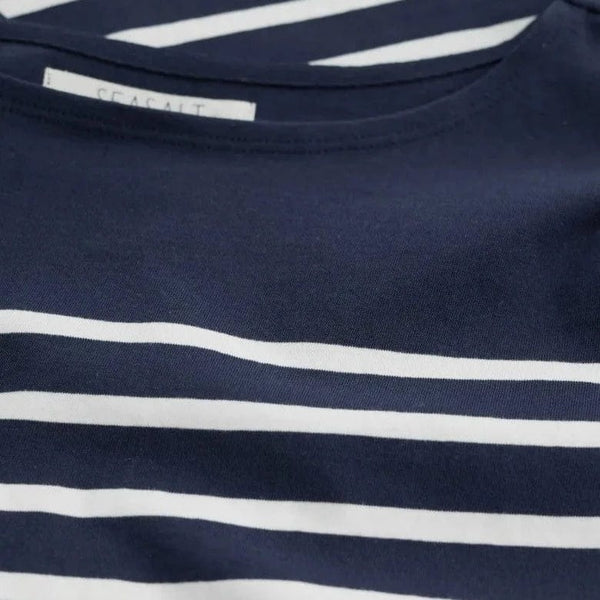 Seasalt Sailor Shirt Falmouth Breton Maritime Chalk
