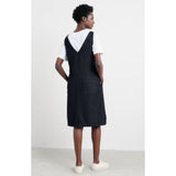 Seasalt Salt Weave Knee Length Pinafore In Dark Wash